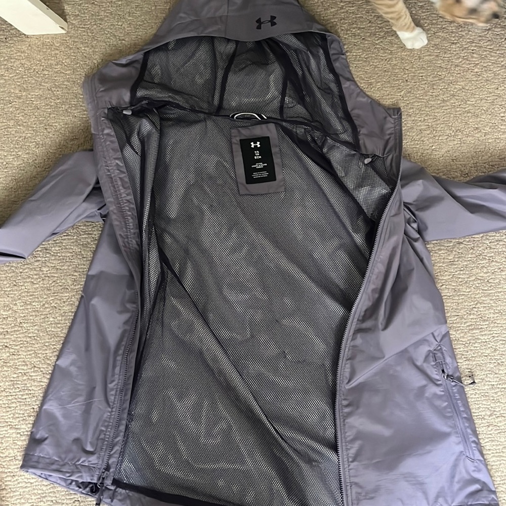Under armour rain jacket light purple